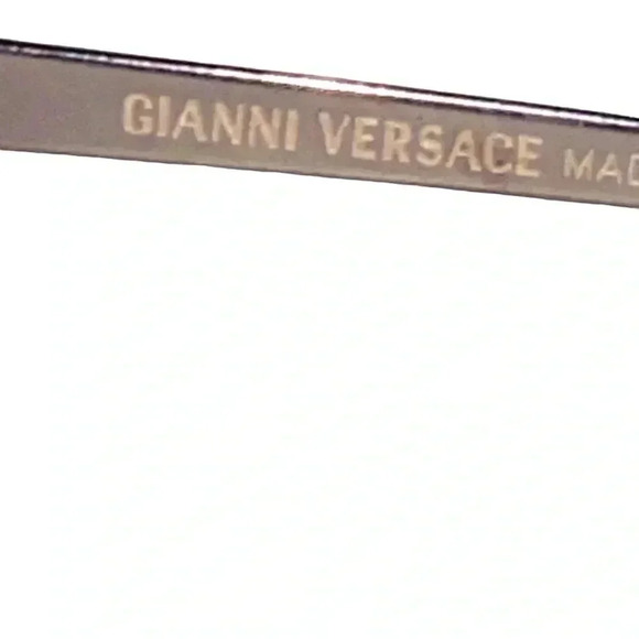 Vintage 1990\'s Versace Medusa Wire Rimmed Aviator Bronze Sunglasses main image 5